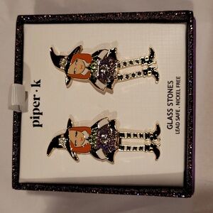 🎃HALLOWEEN IS COMING!🎃NWT PIper K Witch Earrings